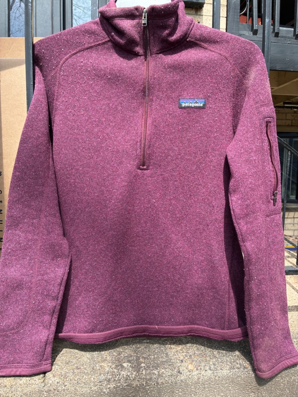 Patagonia Plum/Mulberry Fleece Quarter-Zip Pullover